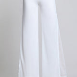 Chiffon Wide-Leg Pants
