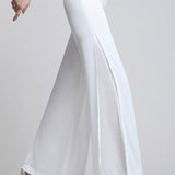 Chiffon Wide-Leg Pants
