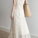 French Lace Spaghetti Strap Dress