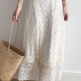 French Lace Spaghetti Strap Dress