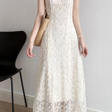 French Lace Spaghetti Strap Dress