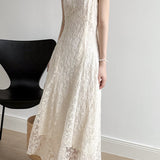 French Lace Spaghetti Strap Dress