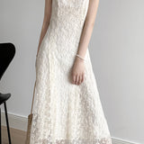 French Lace Spaghetti Strap Dress