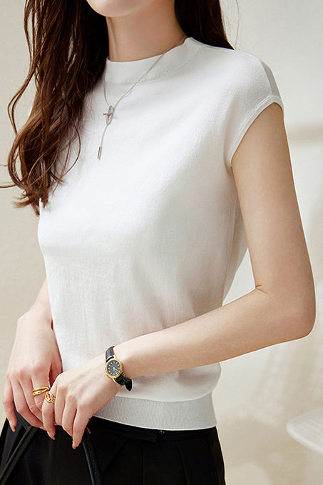 Round Neck Short Sleeve T-Shirt - liwisi