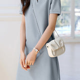 Casual Polo Collar Dress