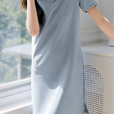 Casual Polo Collar Dress