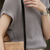 Fashion Ice Silk Knit Top