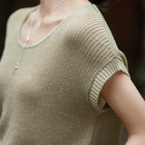 Fashion Ice Silk Knit Top