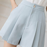 Solid Color Suit Shorts