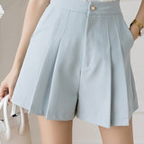 Solid Color Suit Shorts