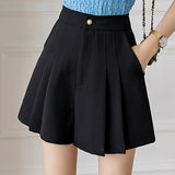 Solid Color Suit Shorts