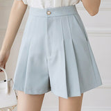 Solid Color Suit Shorts