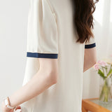 Color Block Short Sleeve Polo Shirt