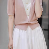 Casual Patchwork Two-in-One Top