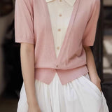Casual Patchwork Two-in-One Top