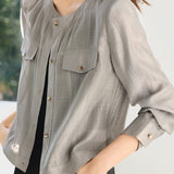 Utility Style Breathable Long Jacket