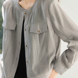 Utility Style Breathable Long Jacket