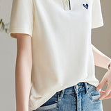 Colorblock Patchwork Short Sleeve Tee