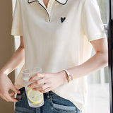 Colorblock Patchwork Short Sleeve Tee