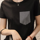 Minimalist Rhinestone T-Shirt