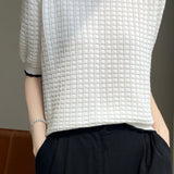 Minimalist Hollow Knit Top
