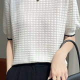 Minimalist Hollow Knit Top