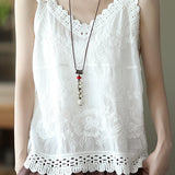 Hollow Embroidered Cami