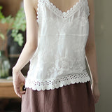 Hollow Embroidered Cami