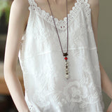 Hollow Embroidered Cami