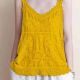 Hollow Embroidered Cami