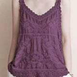 Hollow Embroidered Cami
