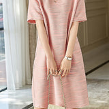 Textured Knit Stretch Dress