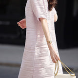 Textured Knit Stretch Dress