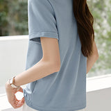 Minimalist Versatile Basic Short Sleeve T-Shirt