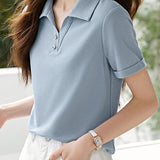 Minimalist Versatile Basic Short Sleeve T-Shirt
