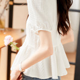 Elegant Waist-Defined T-Shirt
