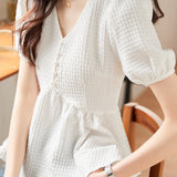 Elegant Waist-Defined T-Shirt