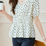 Elegant Casual V-Neck Ruffle Shirt