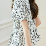 Elegant Casual V-Neck Ruffle Shirt