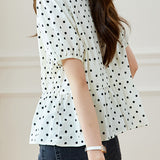 Elegant Casual V-Neck Ruffle Shirt