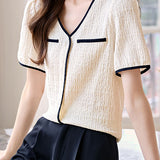 Elegant Textured T-Shirt