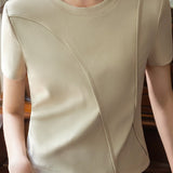 Designer Solid Color T-Shirt