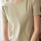 Designer Solid Color T-Shirt
