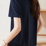 Casual Elegant Striped Polo Shirt