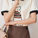 Casual Dog Print T-Shirt
