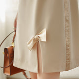Gentle Elegant Irregular Midi Skirt