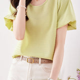 Elegant Soft Puff Short Sleeve Top