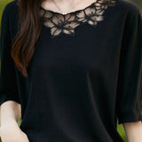 Elegant Hollow Knit Top