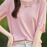 Elegant Hollow Knit Top