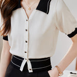 French Sweet Collared Knit Sweater - liwisi